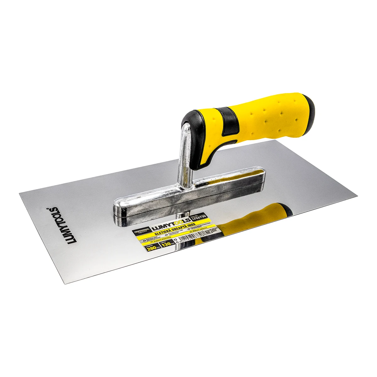 Gletiera Dreapta Inox Suport Al. Maner Cauciuc 270X130Mm