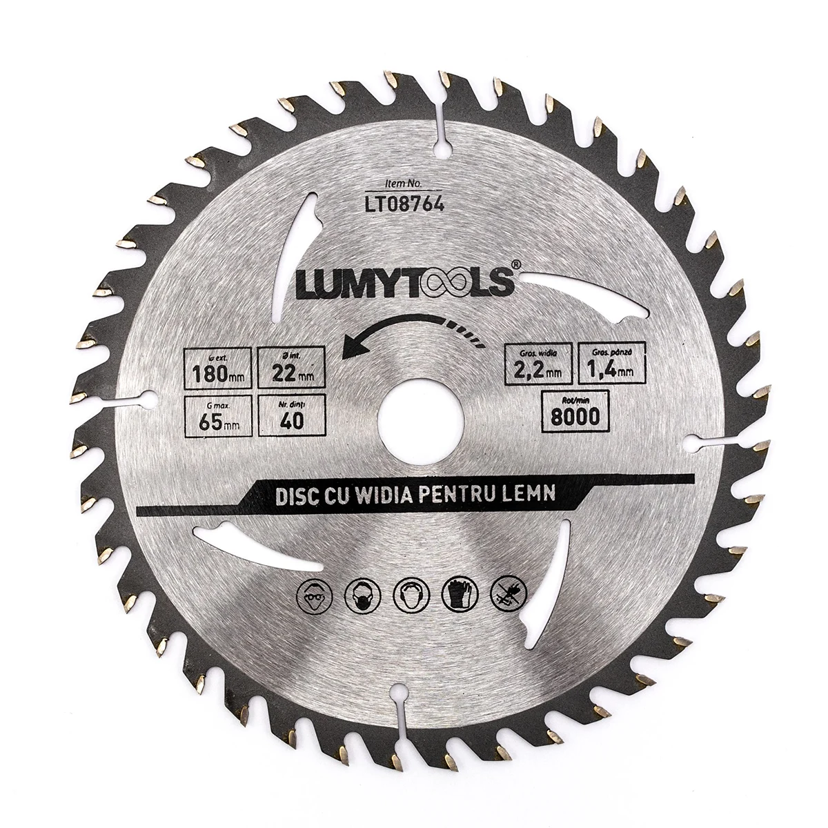 Disc Cu Vidia Pt Lemn 180Mm